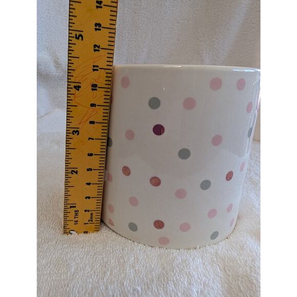 Artisan Coffee Mugs, "No Probllama" Oversized Llama Polka Dot Ceramic Cup - Picture 2 of 8